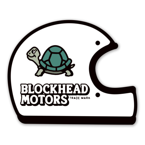Blockhead Motors Aufkleber/Decals Helmet (On-Road) Weiß