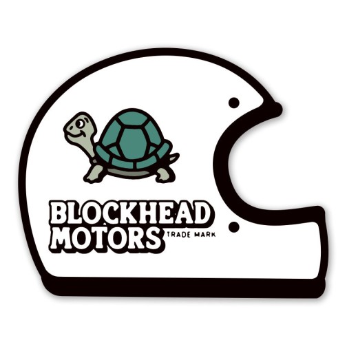 Blockhead Motors Aufkleber/Decals Helmet(On-Road) Weiß