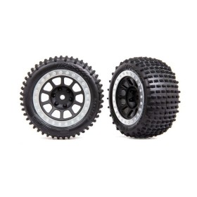 Traxxas 2470G Tires & wheels, assembled (2.2 black,...