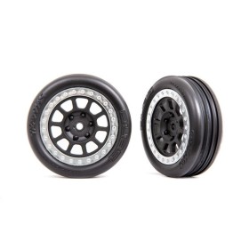 Traxxas 2471G Tires & wheels, assembled (2.2 black,...