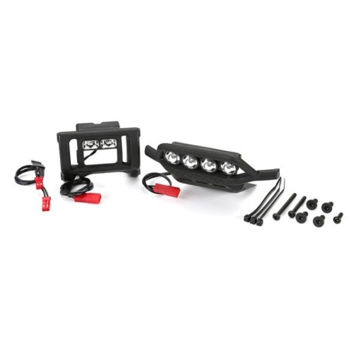 Traxxas 3794 LED light set, complete (includes front and rear bumpers with LED light bar, rear LED harness, & BEC Y-harness) (fits 2WD Rustler or Bandit)