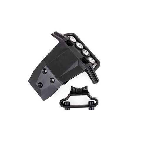 Traxxas 6736X Bumper, front/ bumper support (fits 4WD Rustler) (for LED light kit installation)