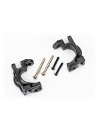 Traxxas 9032 Caster blocks (c-hubs), extreme heavy duty, black (left & right)/ 3x32mm hinge pins (2)/ 3x20mm BCS (2) (for use with #9080 upgrade kit)
