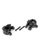 Traxxas 9037 Steering blocks, extreme heavy duty, black (left & right)/ 3x20mm BCS (2) (for use with #9080 upgrade kit)