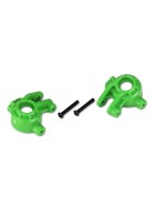 Traxxas 9037G Steering blocks, extreme heavy duty, green (left & right)/ 3x20mm BCS (2) (for use with #9080 upgrade kit)