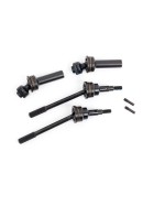 Traxxas 9051R Driveshafts, front, extreme heavy duty, steel-spline constant-velocity with 6mm stub axles (complete assembly) (2) (for use with #9080 upgrade kit)