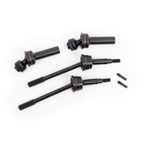 Traxxas 9052R Driveshafts, rear, extreme heavy duty, steel-spline constant-velocity with 6mm stub axles (complete assembly) (2) (for use with #9080 upgrade kit)