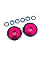 Traxxas 9461P Wheels, wheelie bar, 6061-T6 aluminum (pink-anodized) (2)/ 5x8x2.5mm ball bearings (4)/ o-rings (2)/ 5x8x0.3mm TW (2)