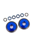 Traxxas 9461X Wheels, wheelie bar, 6061-T6 aluminum (blue-anodized) (2)/ 5x8x2.5mm ball bearings (4)/ o-rings (2)/ 5x8x0.3mm TW (2)