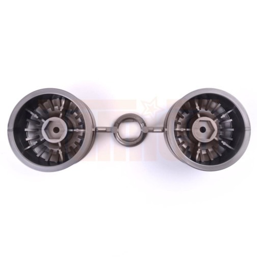 Tamiya 10110041 Felge Opel Calibra Cliff 26mm (2) Grau