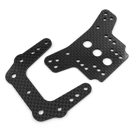 Xtra Speed carbon shock tower front & rear (2) for Tamiya Astute 2018