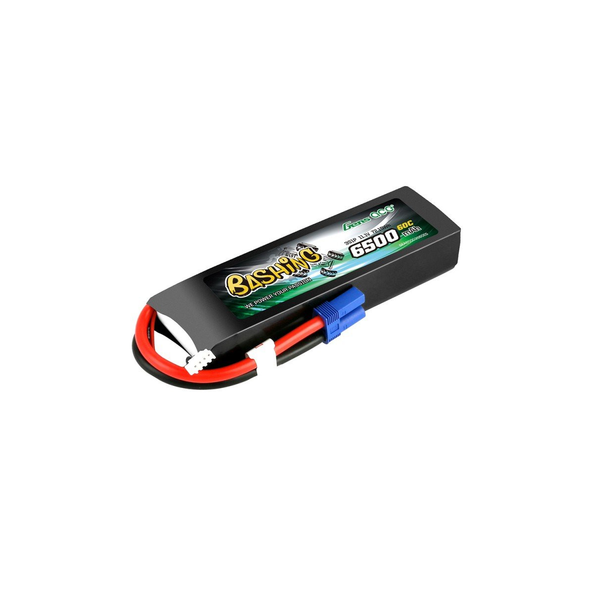 Gens ace Lipo Akku 6500mAh 11,1V 60C 3S1P EC5...