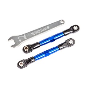 Traxxas 2444X Camber links, front (TUBES blue-anodized,...