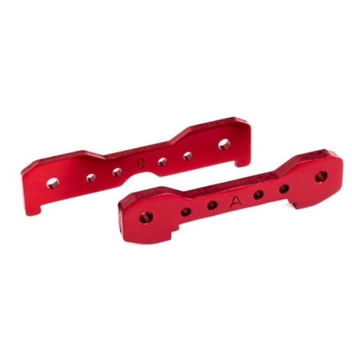 Traxxas 9527R Tie bars, front, 6061-T6 aluminum (red-anodized)