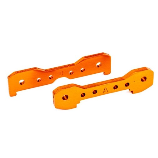 Traxxas 9527T Tie bars, front, 6061-T6 aluminum (orange-anodized)