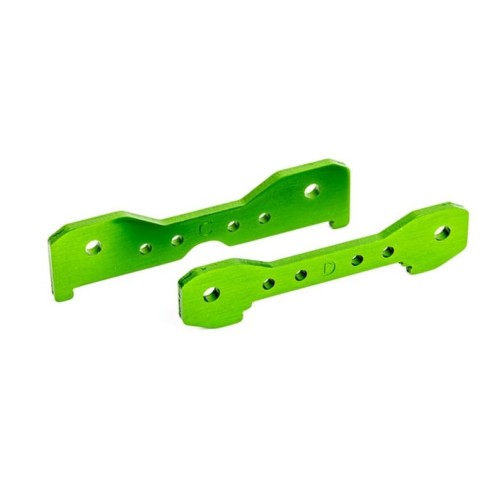Traxxas 9528G Tie bars, rear, 6061-T6 aluminum (green-anodized)