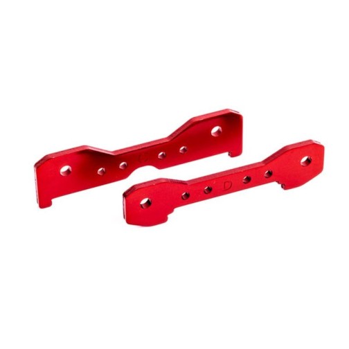 Traxxas 9528R Tie bars, rear, 6061-T6 aluminum (red-anodized)
