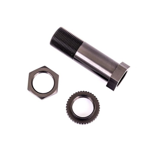 Traxxas 9545A Servo saver post/ adjuster nut/ locknut (dark titanium-anodized, 6061-T6 aluminum) (1 each)