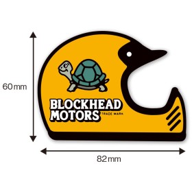 Blockhead Motors Aufkleber/Decals Helmet (Off-Road) Yellow