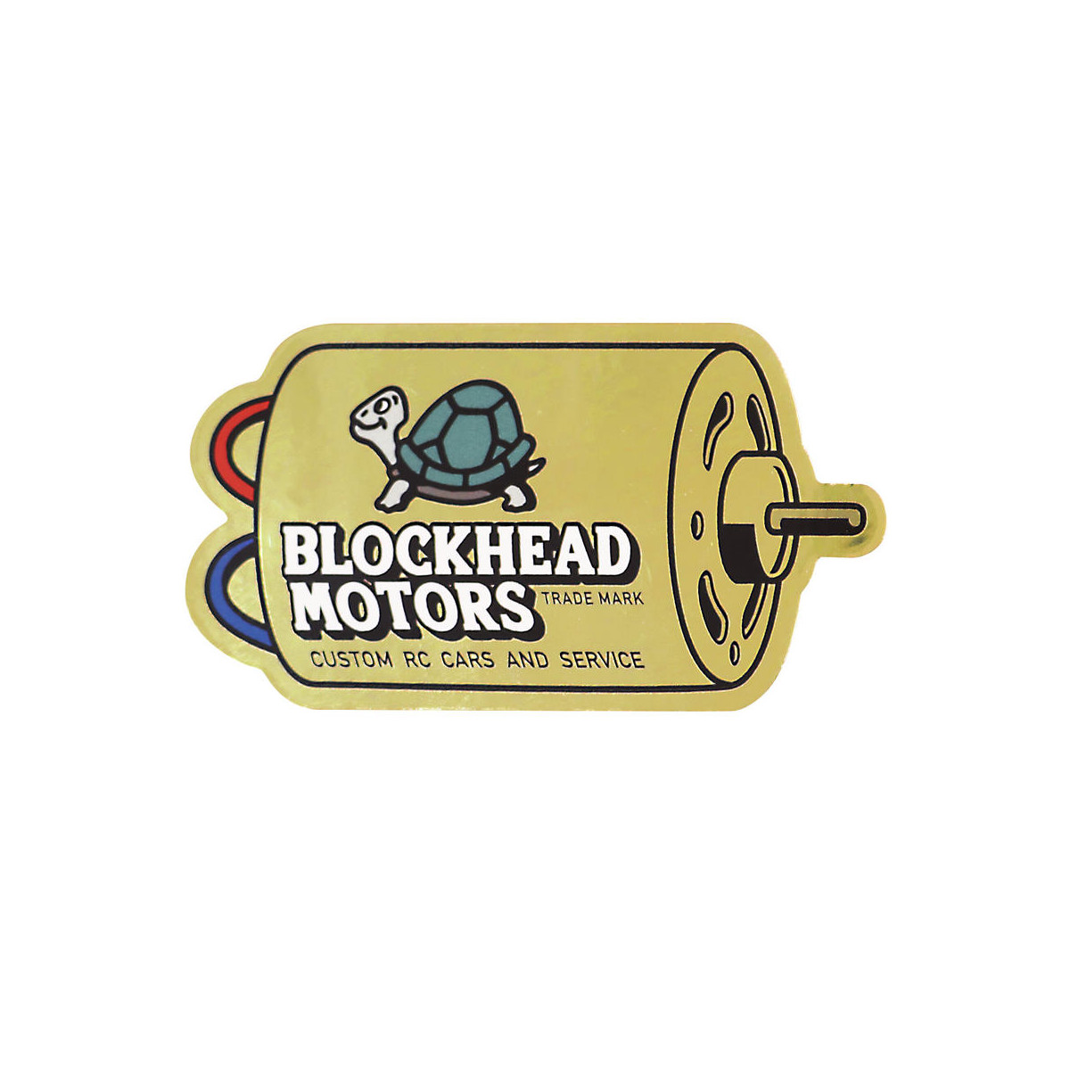 Blockhead Motors Aufkleber/Decals Motor (gold)