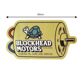 Blockhead Motors Aufkleber/Decals Motor (gold)