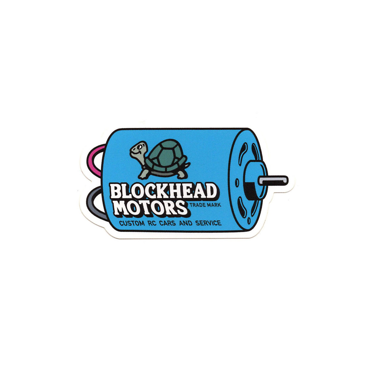 Blockhead Motors Aufkleber/Decals Motor (blau)