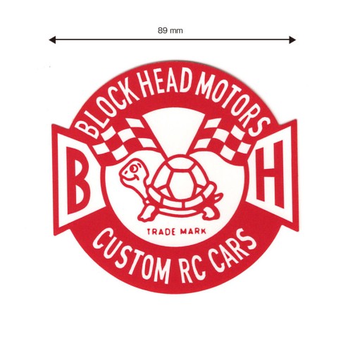 Blockhead Motors Aufkleber/Decals Emblem (rot)