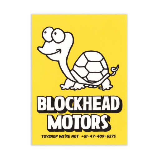 Blockhead Motors Aufkleber/Decals gelb Loose Turtle
