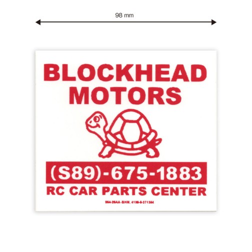 Blockhead Motors Aufkleber/Decals Big Label Sticker (red)