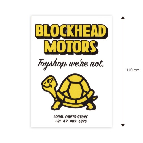 Blockhead Motors Aufkleber/Decals Shop Turtle (Yellow)