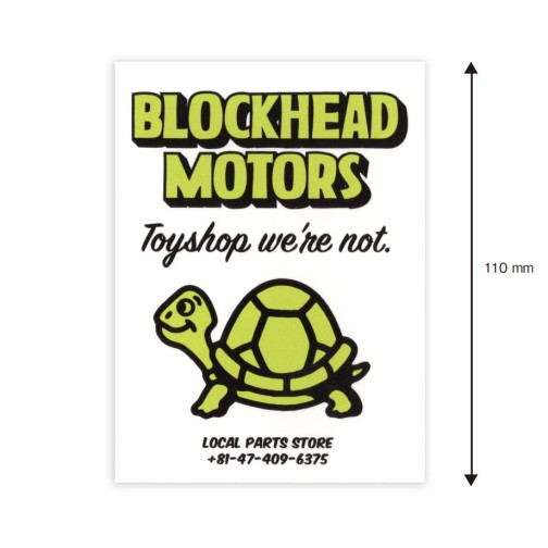 Blockhead Motors Aufkleber/Decals Shop Turtle (Green)