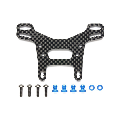 Tamiya 22058 XV-02 Carbon Dampferbrücke hinten