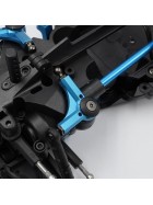 Xtra Speed aluminium bell crank blue (2) for Tamiya TD2 / TD4