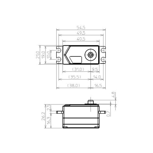 Futaba Servo HPS CT701 Car Low-Profile 0,07s/30kg
