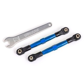 Traxxas 2445X Toe links, front (TUBES blue-anodized,...
