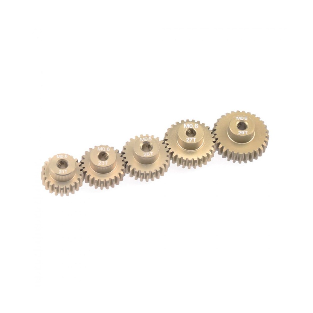 Ruddog Alu Motorritzel-Set Modul 0.6 (21T,23T,25T,27T,29T)
