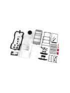Traxxas 9712 Body, Land Rover Defender, complete (unassembled) (white, requires painting) (includes grille, side mirrors, door handles, fender flares, fuel canisters, jack, spare tire mount, & clipless mounting)  (requires #9734 front & rear bumpers)