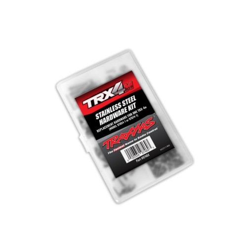 Traxxas 9746X Hardware kit, stainless steel, complete (contains all stainless steel hardware used on 1/18-scale TRX-4M) (includes body hardware and clear plastic storage container)