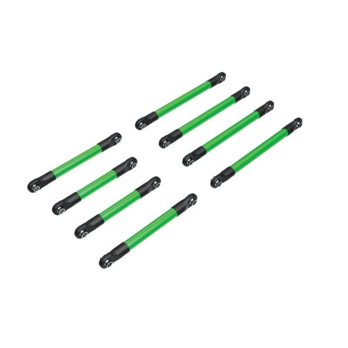 Traxxas 9749-GRN Alu Suspension-Link Set grün (8) TRX-4M