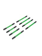 Traxxas 9749-GRN Suspension link set, 6061-T6 aluminum (green-anodized) (includes 5x53mm front lower links (2), 5x46mm front upper links (2), 5x68mm rear lower or upper links (4))