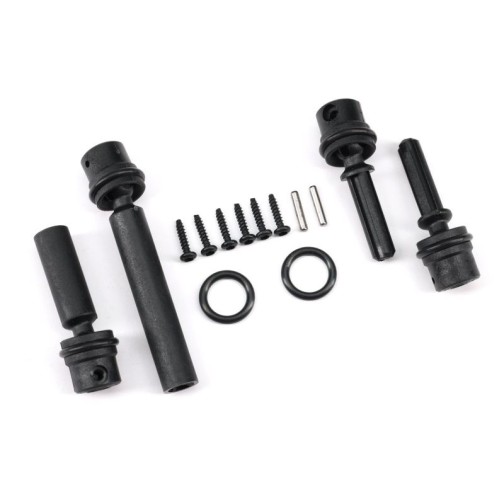 Traxxas 9755 Driveshafts, center, assembled (front & rear) (fits 1/18 scale vehicles with standard wheelbase)