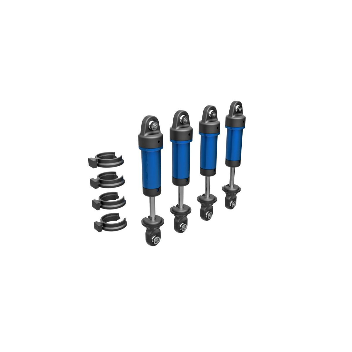 Traxxas 9764-BLUE Alu Dämpfer blau (4) ohne Federn...