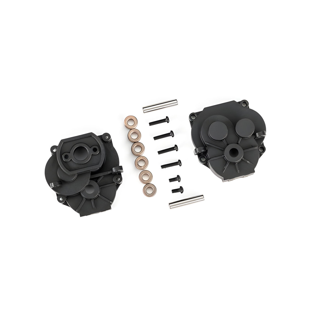 Traxxas 9747 Gearbox housing (front & rear)/ 2x4mm...