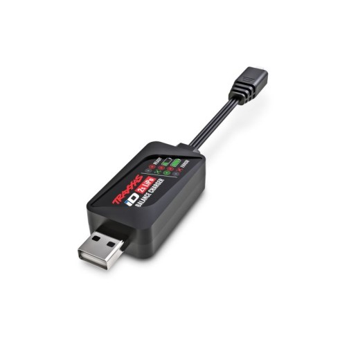 Traxxas 9767 Charger, iD Balance, USB (2-cell 7.4 volt LiPo with iD connector only)