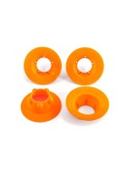 Traxxas 9569T Wheel covers, orange (4) (fits #9572 wheels)