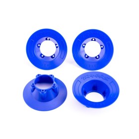 Traxxas 9569X Wheel covers, blue (4) (fits #9572 wheels)