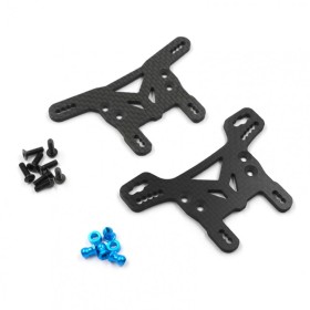 Xtra Speed Carbon shock towers front/rear for Tamiya XV-02