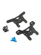 Xtra Speed Carbon shock towers front/rear for Tamiya XV-02