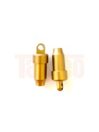 Tamiya aluminium front damper cylinder (2 pcs.) Egress Gold matt