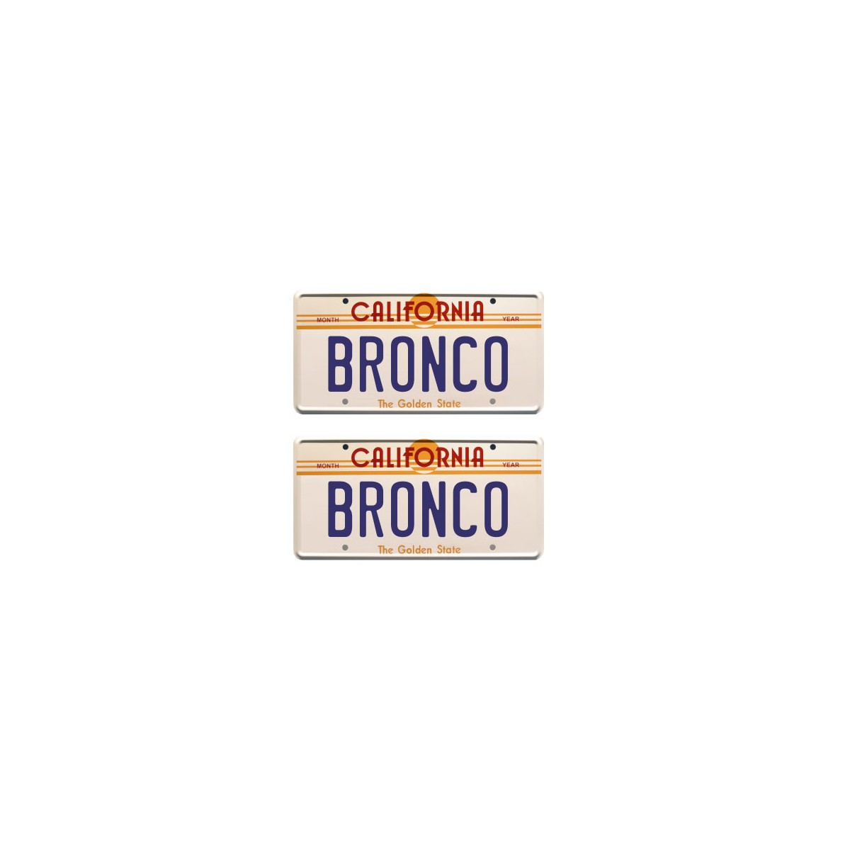 Tamico License Plate BRONCO USA 1/10 3D Set of 2